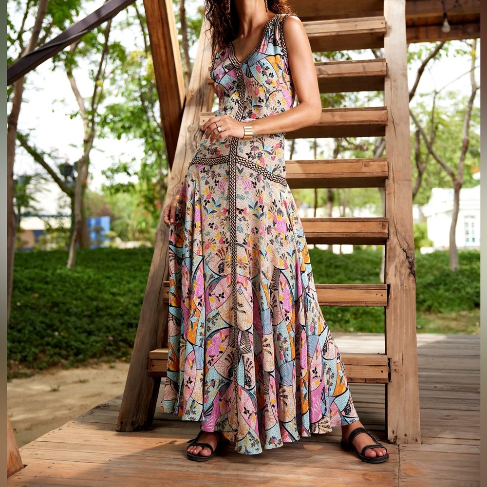 Bhanuni by Jyoti Mystic Cut-out maxi dress